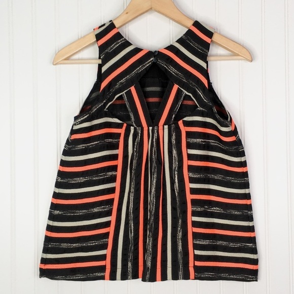 Hd In Paris Blouse Multicolor Striped Sleeveless Tank
Top Size 0 - Picture 2 of 8